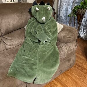 Green Dinosaur Costume Blanket